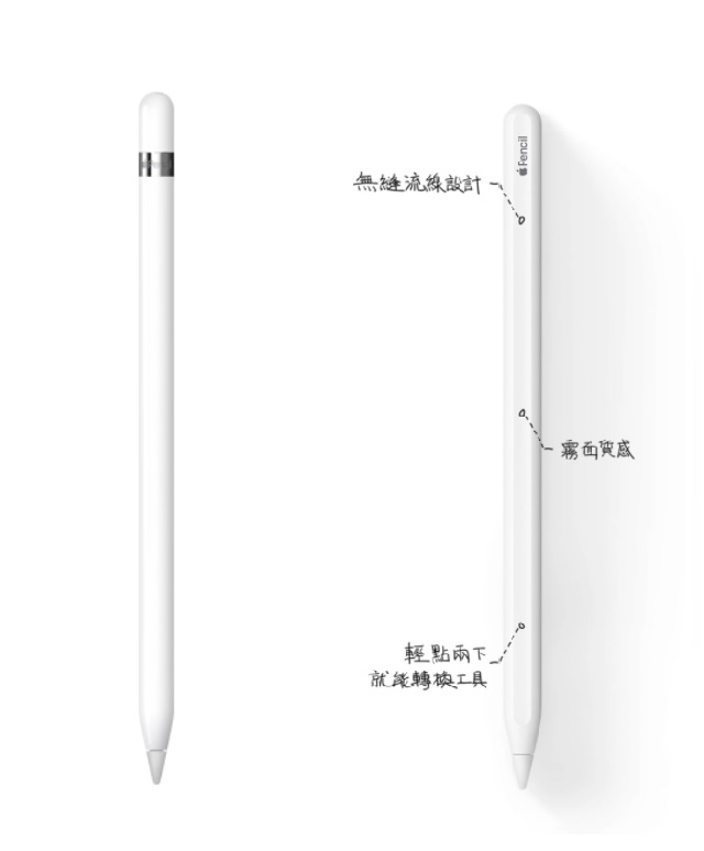 Apple Pencil 第一代、第二代